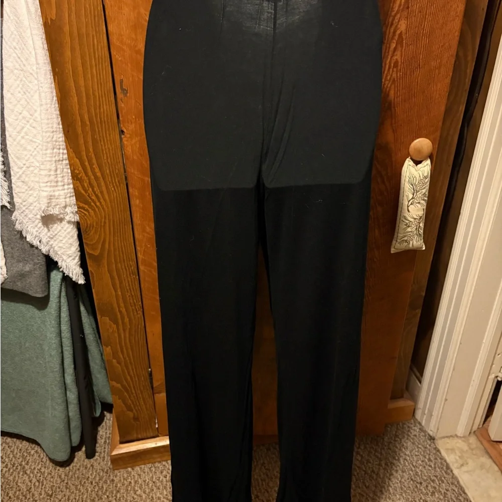 7th Ray Black Wide Leg Women's Pants - Picture 9 of 13